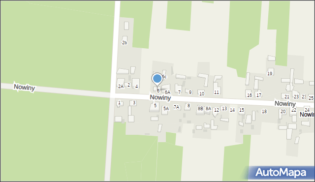 Wąsosz, Nowiny, 6, mapa Wąsosz