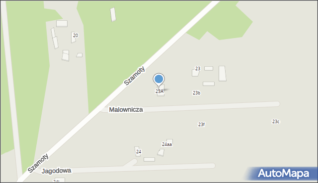 Węgrów, Nowiny, 23A, mapa Węgrów