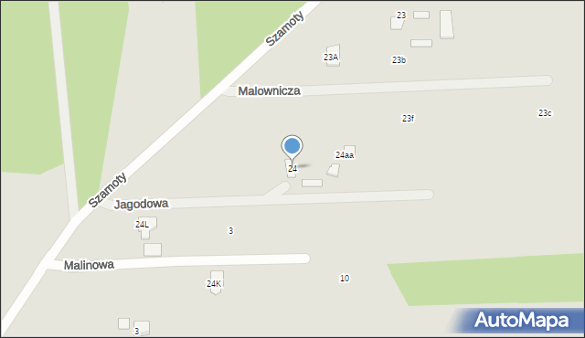 Węgrów, Nowiny, 24, mapa Węgrów