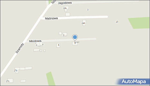 Węgrów, Nowiny, 24d, mapa Węgrów