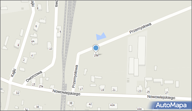 Wielbark, Nowowiejskiego Feliksa, 19a, mapa Wielbark