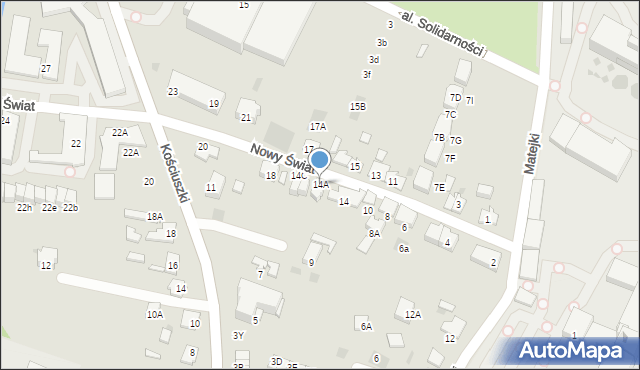 Wieliczka, Nowy Świat, 14A, mapa Wieliczka