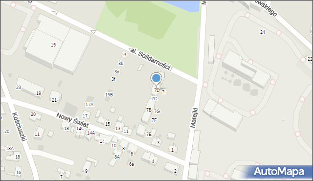 Wieliczka, Nowy Świat, 7D, mapa Wieliczka