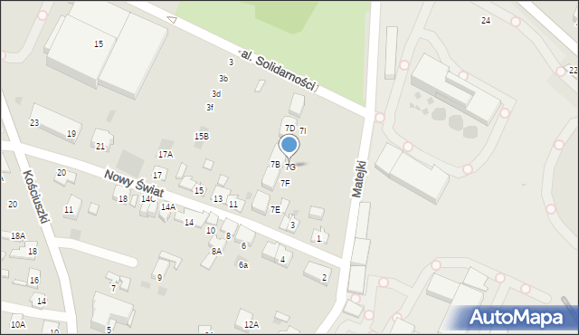 Wieliczka, Nowy Świat, 7G, mapa Wieliczka