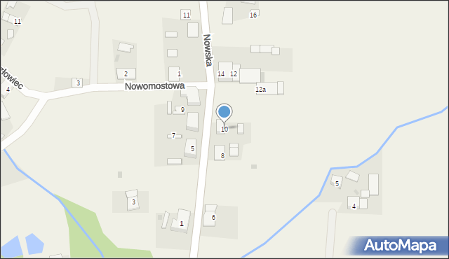 Wielki Komorsk, Nowska A, 10, mapa Wielki Komorsk