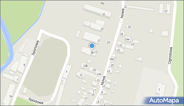 Wieruszów, Nowa, 29, mapa Wieruszów