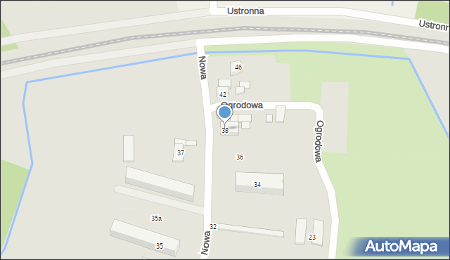 Wieruszów, Nowa, 38, mapa Wieruszów