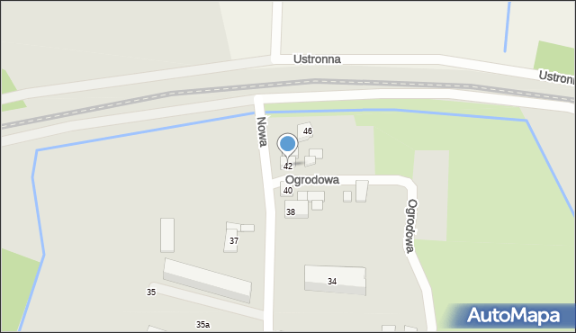 Wieruszów, Nowa, 42, mapa Wieruszów