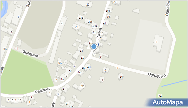 Wieruszów, Nowa, 6, mapa Wieruszów