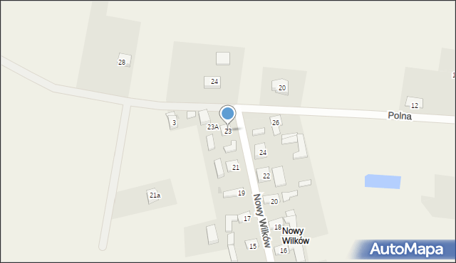 Wilków, Nowy Wilków, 23, mapa Wilków