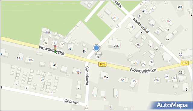 Wisełka, Nowowiejska, 29b, mapa Wisełka