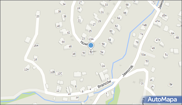 Wisła, Nowa, 52, mapa Wisła