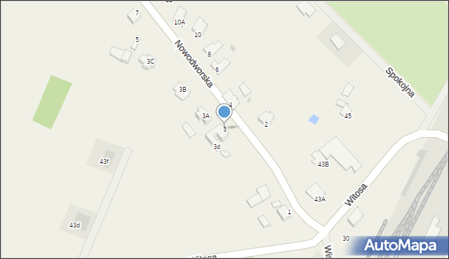 Witunia, Nowodworska, 3, mapa Witunia