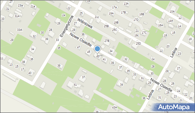 Włodzimierzów, Nowe Osiedle, 43, mapa Włodzimierzów