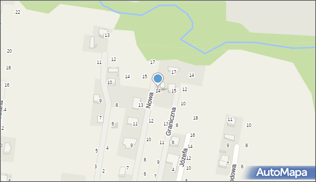 Wola Filipowska, Nowa, 14, mapa Wola Filipowska