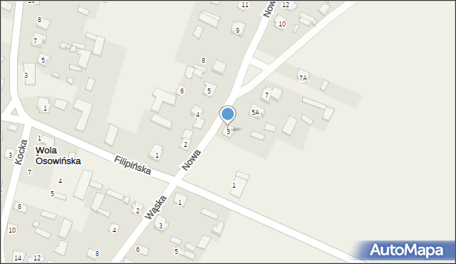 Wola Osowińska, Nowa, 3, mapa Wola Osowińska