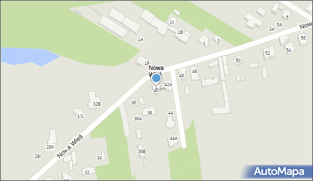 Wołomin, Nowa Wieś, 40, mapa Wołomin