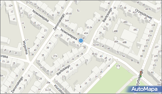 Wrocław, Nowowiejska, 33, mapa Wrocławia