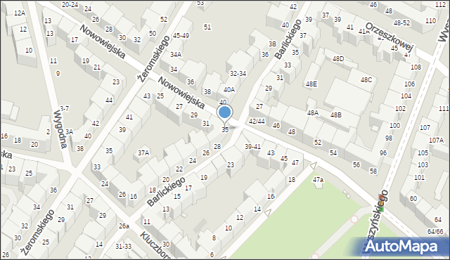 Wrocław, Nowowiejska, 35, mapa Wrocławia