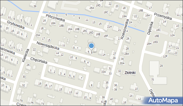 Wrocław, Nowosądecka, 3, mapa Wrocławia