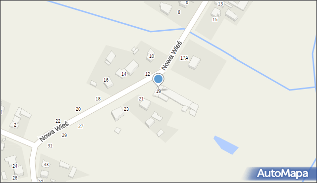 Zajączki Drugie, Nowa Wieś, 19, mapa Zajączki Drugie