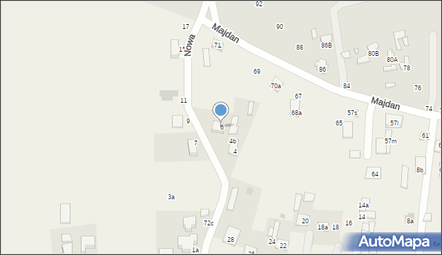 Zawadówka, Nowa, 6, mapa Zawadówka