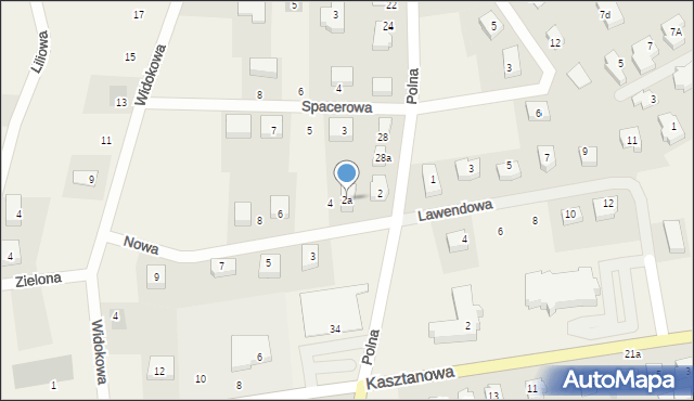 Żelistrzewo, Nowa, 2a, mapa Żelistrzewo