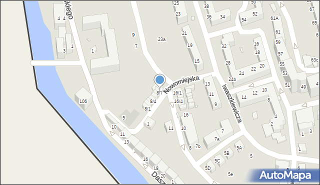 Zgorzelec, Nowomiejska, 8/7, mapa Zgorzelec