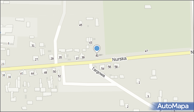 Kosów Lacki, Nurska, 41, mapa Kosów Lacki