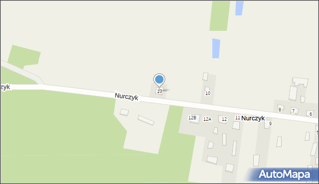 Nurczyk, Nurczyk, 13, mapa Nurczyk