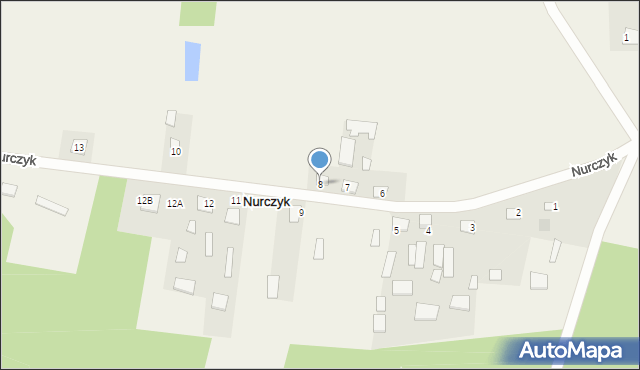 Nurczyk, Nurczyk, 8, mapa Nurczyk