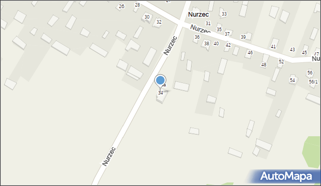 Nurzec, Nurzec, 34, mapa Nurzec