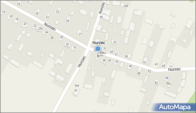 Nurzec, Nurzec, 36, mapa Nurzec