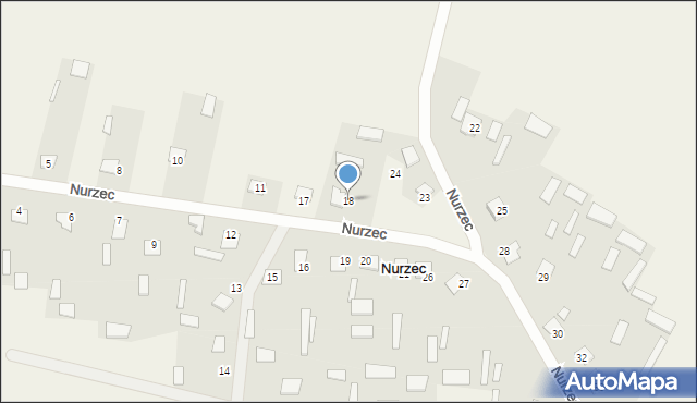 Nurzec, Nurzec, 18, mapa Nurzec