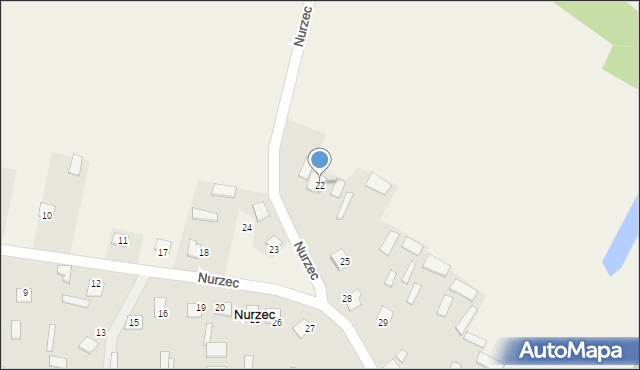 Nurzec, Nurzec, 22, mapa Nurzec