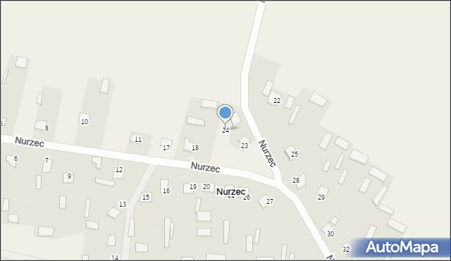 Nurzec, Nurzec, 24, mapa Nurzec