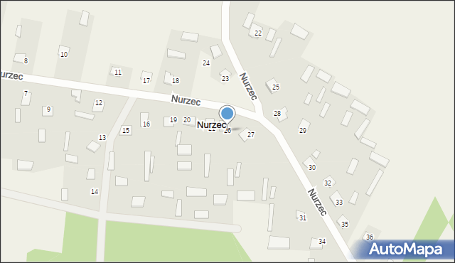 Nurzec, Nurzec, 26, mapa Nurzec