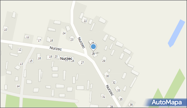 Nurzec, Nurzec, 28, mapa Nurzec