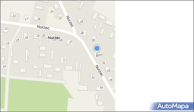 Nurzec, Nurzec, 30, mapa Nurzec