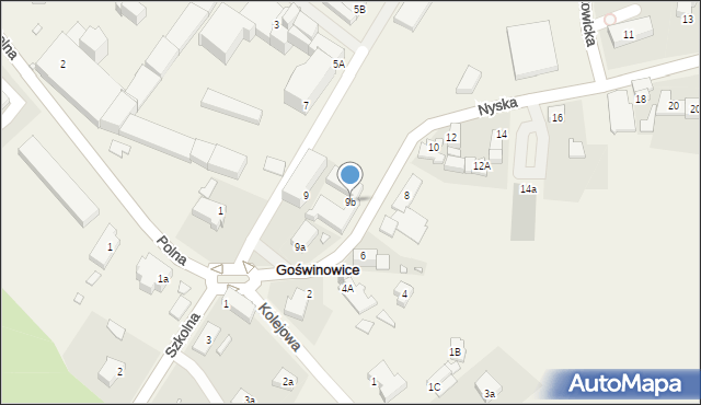 Goświnowice, Nyska, 9b, mapa Goświnowice