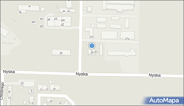 Otmuchów, Nyska, 27, mapa Otmuchów