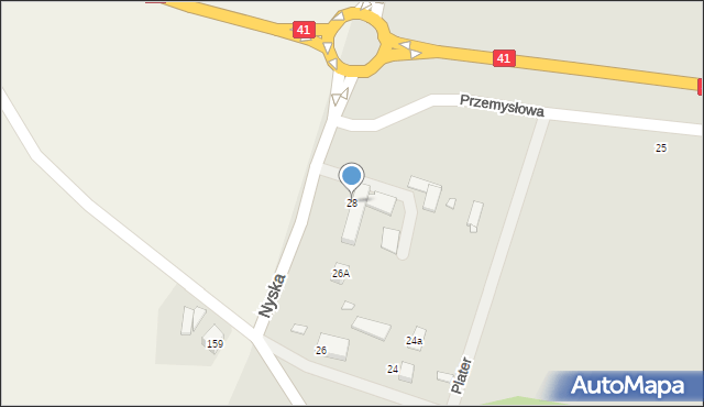 Prudnik, Nyska, 28, mapa Prudnik