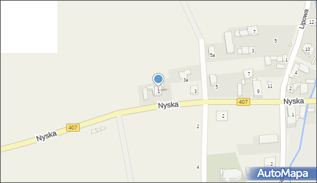 Włodary, Nyska, 1, mapa Włodary