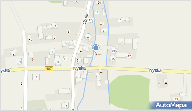 Włodary, Nyska, 13, mapa Włodary