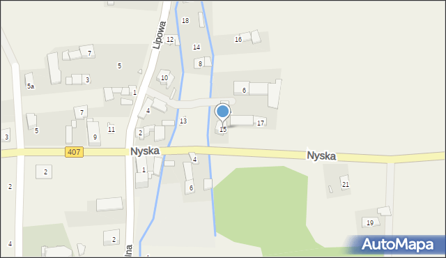 Włodary, Nyska, 15, mapa Włodary
