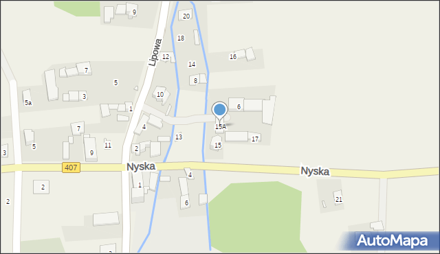 Włodary, Nyska, 15A, mapa Włodary