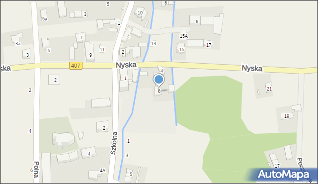 Włodary, Nyska, 6, mapa Włodary