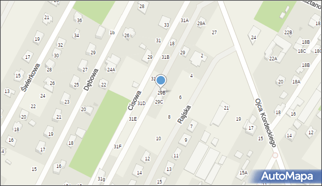 Chotomów, o. Augustyna Kordeckiego, 29B, mapa Chotomów