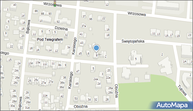 Kielce, o. Kolumbina Tomaszewskiego, 4, mapa Kielc