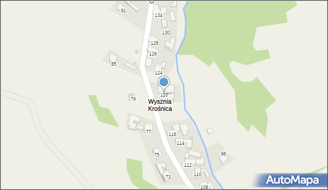 Krośnica, o. Leona, 120, mapa Krośnica